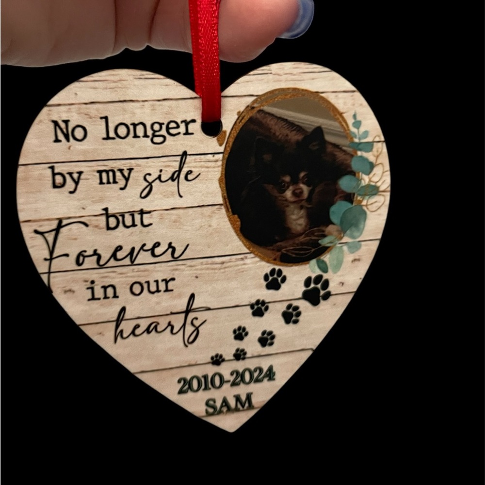 Heart-Shaped Memorial Ornament